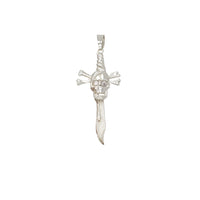 Skull and Bones Sword Pendant (Silver)
