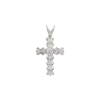 Iced-Out Cross Pendant (Silver).