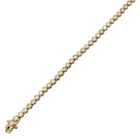 Zirconia Tennis Bracelet (Yellow Silver)