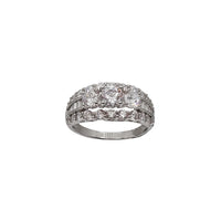 Zirconia Wedding Ring (Silver)