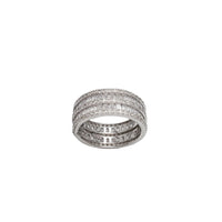 All The Way Around Zirconia Ring (Silver)