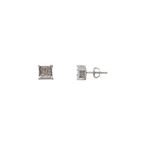 Diamond Square Stud Earring (10K)
