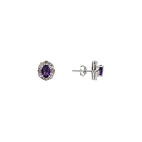 Amethyst Stud Earrings (14K)