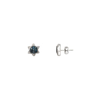 Blue Diamond Star Stud Earring (10K)