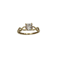 Zirconia Infinity Engagement Ring (14K)