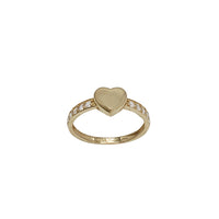 Zirconia Heart Ring (14K)