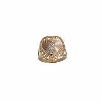 Guadalupe Virgin Mary Heart Ring (14K)
