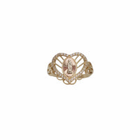 Heart Virgin of Guadalupe CZ Ring (14K)