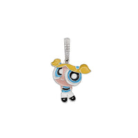 Zirconial Enamel "The Powerpuff Girls" Pendant (Silver)