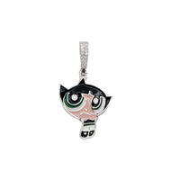 Zirconial Enamel "The Powerpuff Girls" Pendant (Silver)