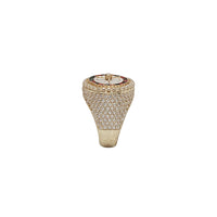 Iced-Out Enamel Roulette Ring (14K)