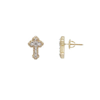 Cross Diamond Earring (14K)