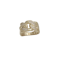 Zirconia Cuban Ring (14K)