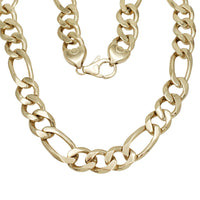 Solid Plain Figaro Chain (14K)