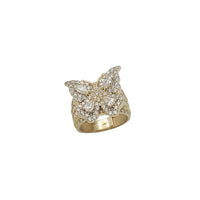 Zirconia Butterfly Ring (14K)