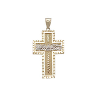 Two-Tone Last Super Cross Pendant (14K)