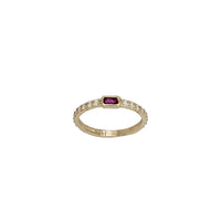Birthstones Pave CZ Ring (14K)