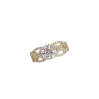 Fancy Zirconia Engagement Ring (14K)