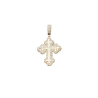 Diamond Cut Cross CZ Pendant (14K)