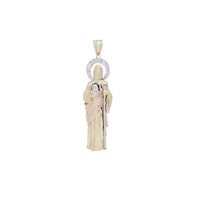 3D Saint Jude CZ Pendant (14K)