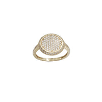 Iced-Out Round Pave Ring (14K)