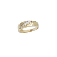 Cubic Zirconia Wedding Ring (14K)