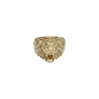 Zirconia Lion Head Ring (14K)