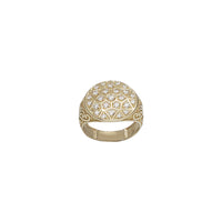Vintage Flower CZ Men's Ring (14K)