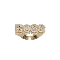 Iced-Out “BOSS” Ring (14K)