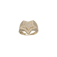 Iced Out Star Ring (14K)