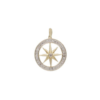 Yellow Gold Diamond Compass Pendant (14K)