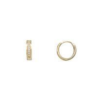 Zirconia Huggies Earring (14K)