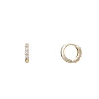 Zirconia Huggies Earring (14K)