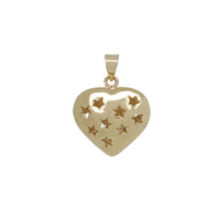 Puffy Heart & Star Pendant (14K)