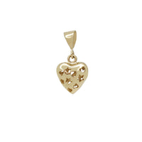 Puffy Heart & Star Pendant (14K)