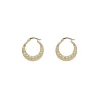 Croissant Hoop Earrings (14K)