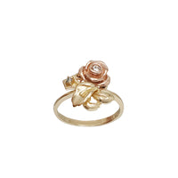 Zirconia Flower Ring (14K)