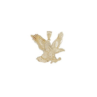 Diamond-Cut Flying Eagle Pendant (14K)