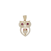 Iced-Out Owl Pendant (14K)
