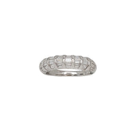Zirconia Baguette Ring (Silver)