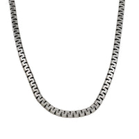 Antique Finish Round Chain ( Silver )