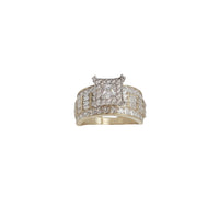 CZ Baguette Square Ring (14K)