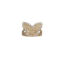 Zirconia Nugget Butterfly Ring (14K)