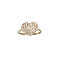 Iced-Out Heart Ring (14K)