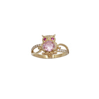 Icy Solitaire Owl Ring (14K)
