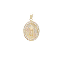 Oval Shape Guadalupe Pendant (14K)