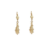 Dangling Plain Earrings (14K)