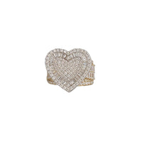 Iced-Out Heart Ring (14K)
