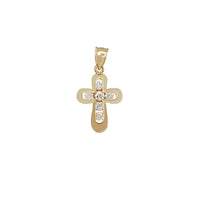 Zirconia Axis Cross Pendant (10K)