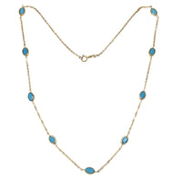 Turquoise Fancy Chain (14K)